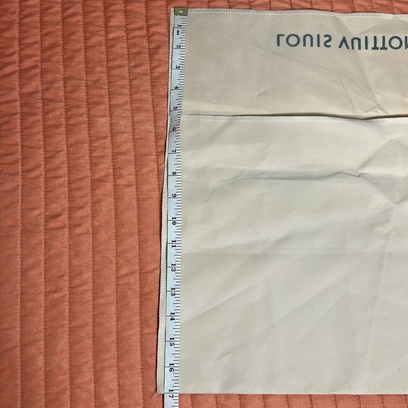Louis Vuitton Paris Logo Dust Bag Beige Envelope Cream 12x16 - Picture 9 of 9